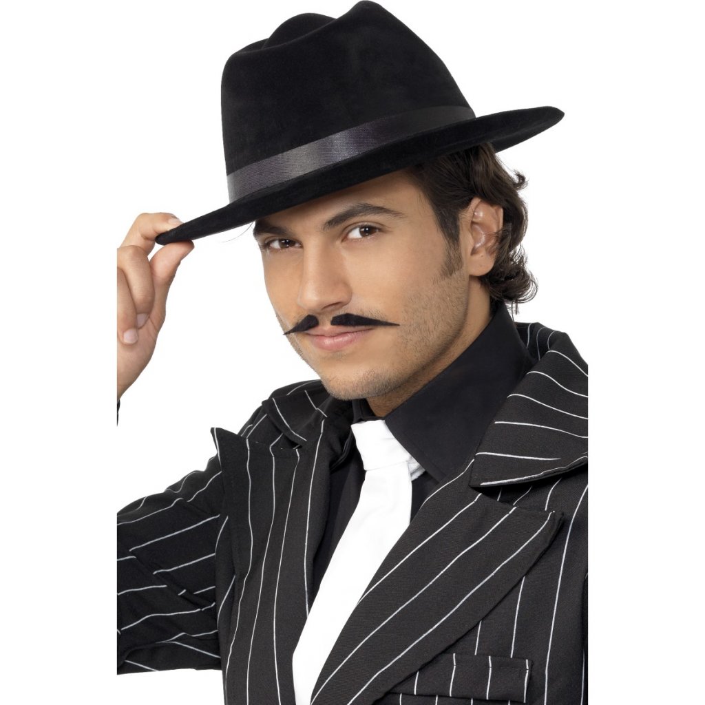 Mafiánský klobouk černý