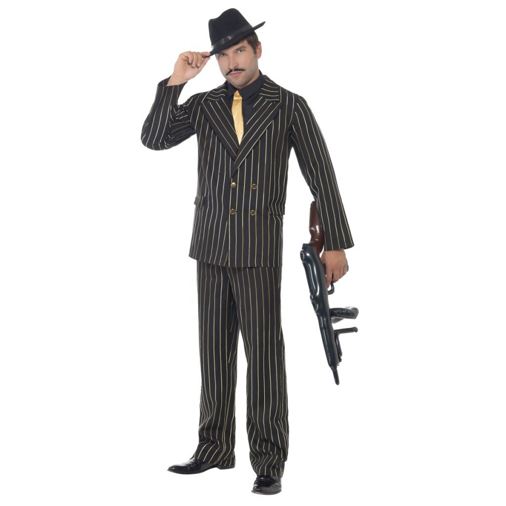 Mafiánský kostým s pruhy 20 léta