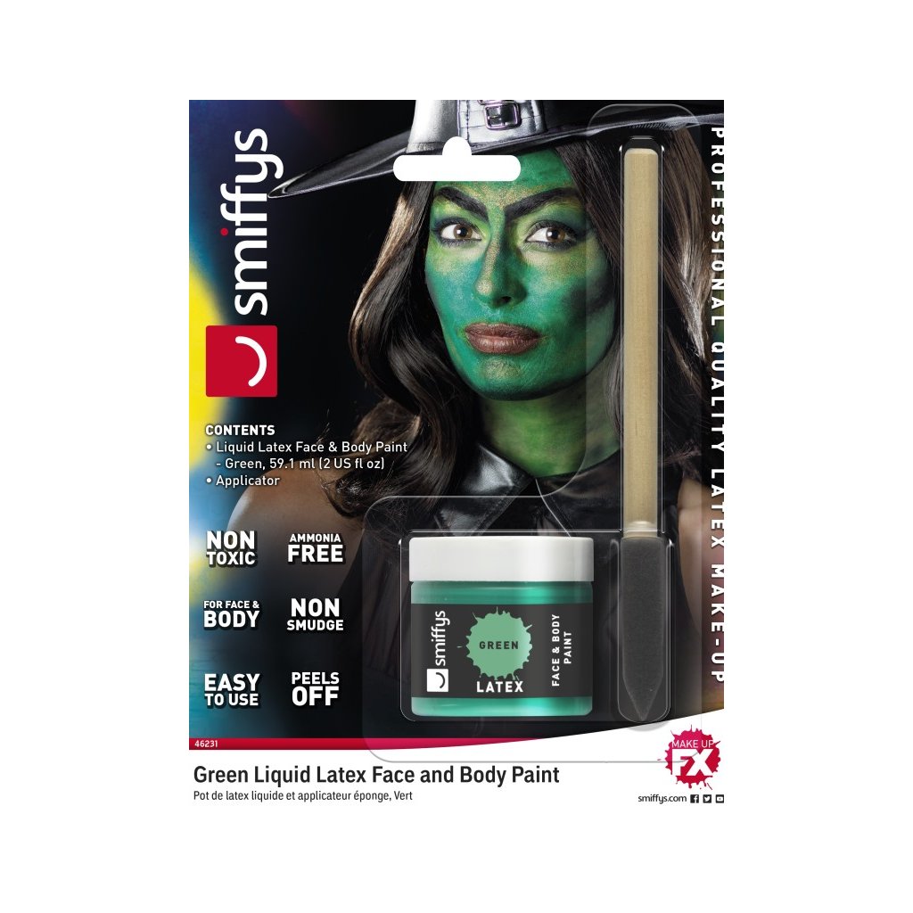 Zelená barva tekutý latex 60ml