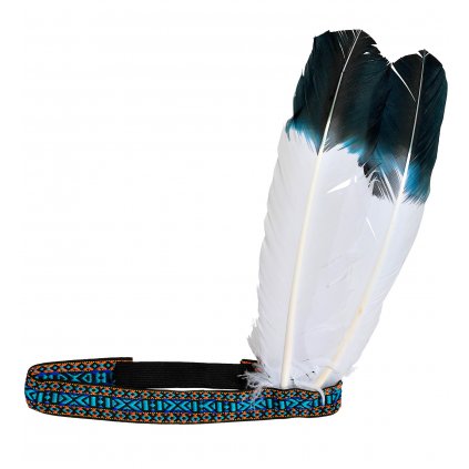 Modrá indiánská čelenka