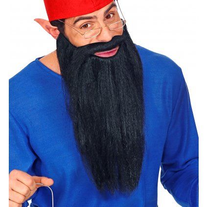 dlohé vousy černé