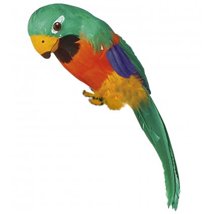Umělý papoušek zelený