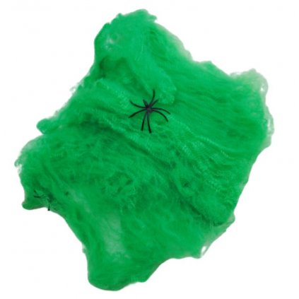 Zelená pavučina s pavouky34