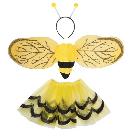 Karnevalová sada včelka křídla, sukně a tykadla