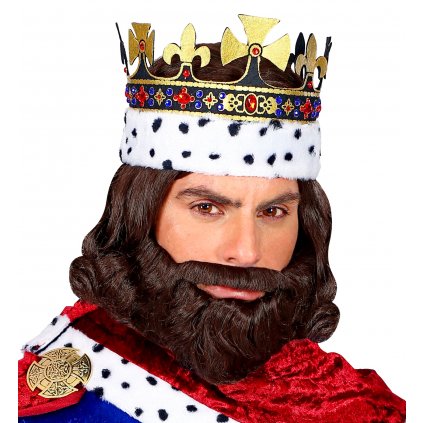 paruka s vousy král