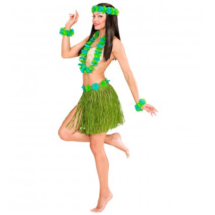 havajský kostým tanečnice sukně věnce