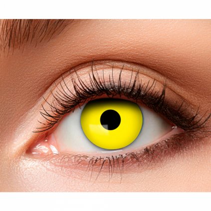 Crazy kontaktní čočky žluté (týdenní)