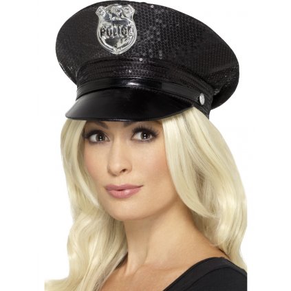 Dámská policejní čepice s flitry
