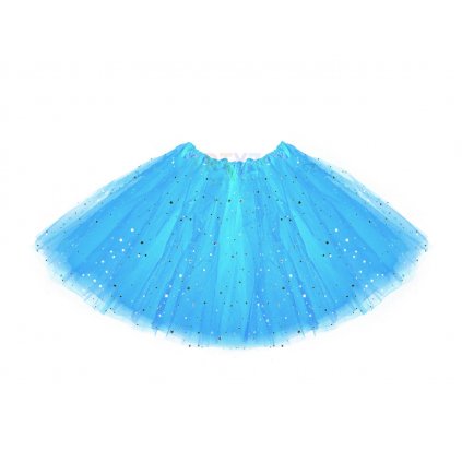 svetle modra tutu tylova sukne 40 cm