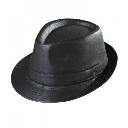 Černý fedora klobouk