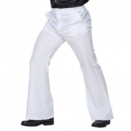 Pánské bílé retro kalhoty