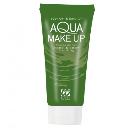 Barva Aqua Make Up na obličej a tělo zelená v tubě