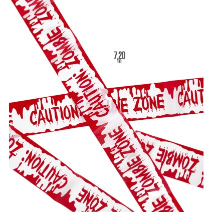 Výstražná páska "Pozor: Zombie zóna"