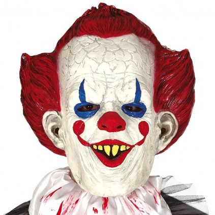 Latexová maska děsivý klaun