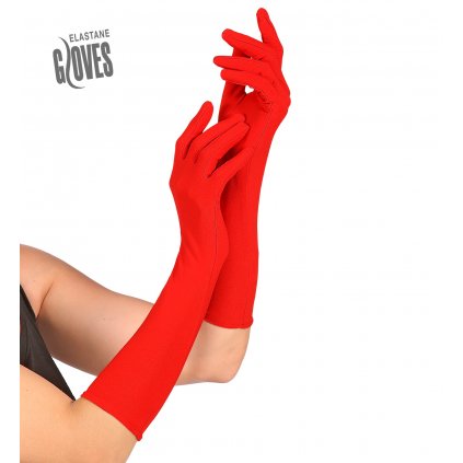 Dlouhé červené rukavičky