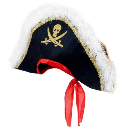 Pirátský klobouk s čelenkou Deluxe