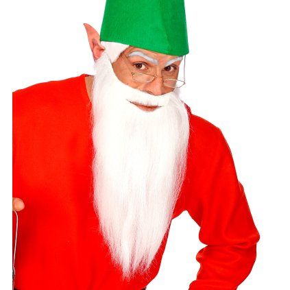 Vousy dlouhé bílé