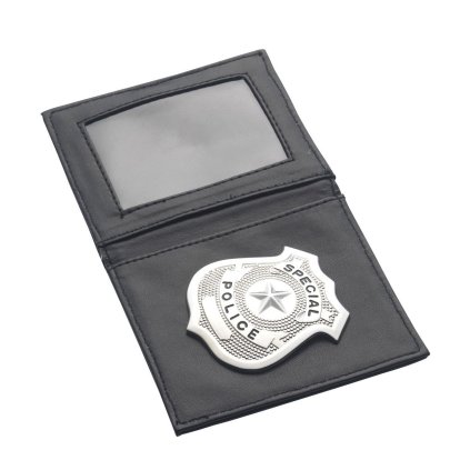 policejní odznak s pouzdrem