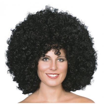 Objemná afro paruka černá pro ženy