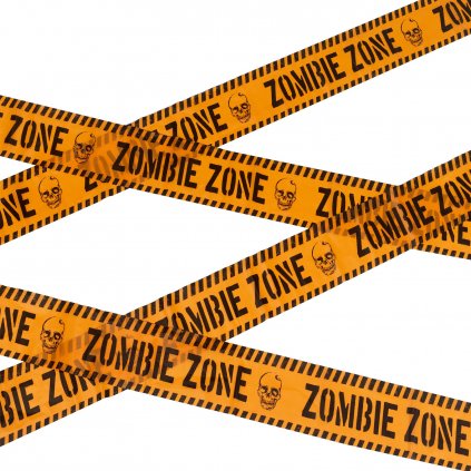 zombie výstražná páska dekorace halloween