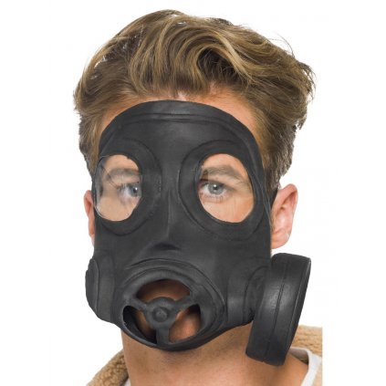 Gumová plynová maska