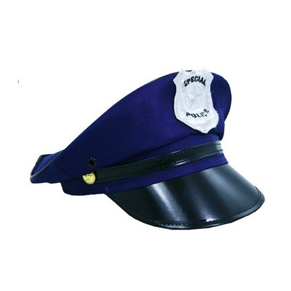Policejní čepice modrá dospělý