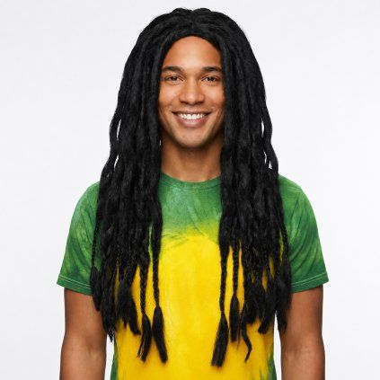 černá paruka rasta reggae
