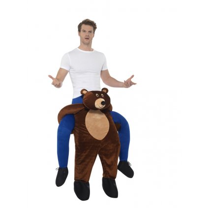 Kostým jezdec na medvědovi piggyback