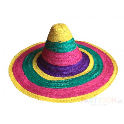 slaměné sombrero mexické levně