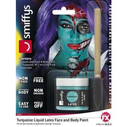 Tekutý latex tyrkysová 60 ml
