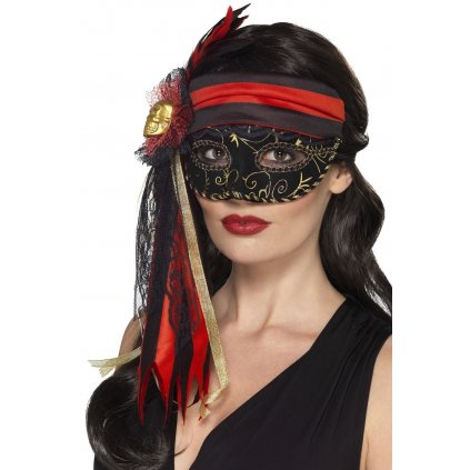 Elegantní benátská maska Pirate