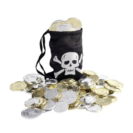 Pirátský pytlík s mincemi