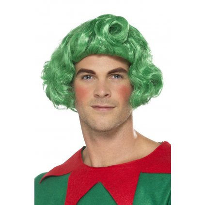 Zelená paruka Elf