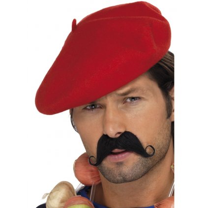 Pánský baret červený