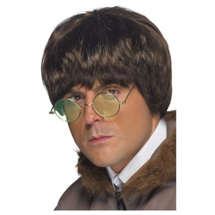 pánská hnědá paruka Britpop
