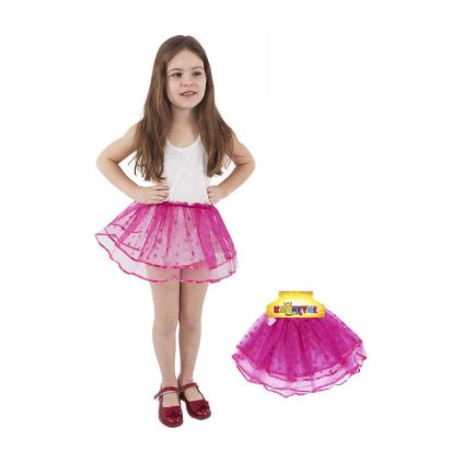 karneval sukne tutu ruzova s flitry 104 150cm 3 10 let kostym
