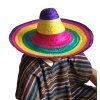 mexicky klobouk pruhy barevne party