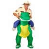 Kostým jezdec na dinosaurovi piggyback