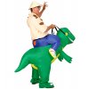 Kostým jezdec na dinosaurovi piggyback