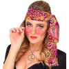 Hippies růžová čelenka