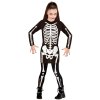 halloween Dívčí šaty kostlivec