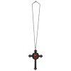 Černý kovový gothic kříž