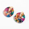 Náušnice kruhy barevné 80 leta