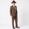 Elegantní klobouk hnědý retro obleceni