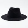 Elegantní fedora klobouk černý