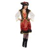 Červený kostým pirátky - vel. L