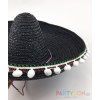mexické sombrero černé levně