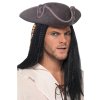 Pirátský klobouk šedý