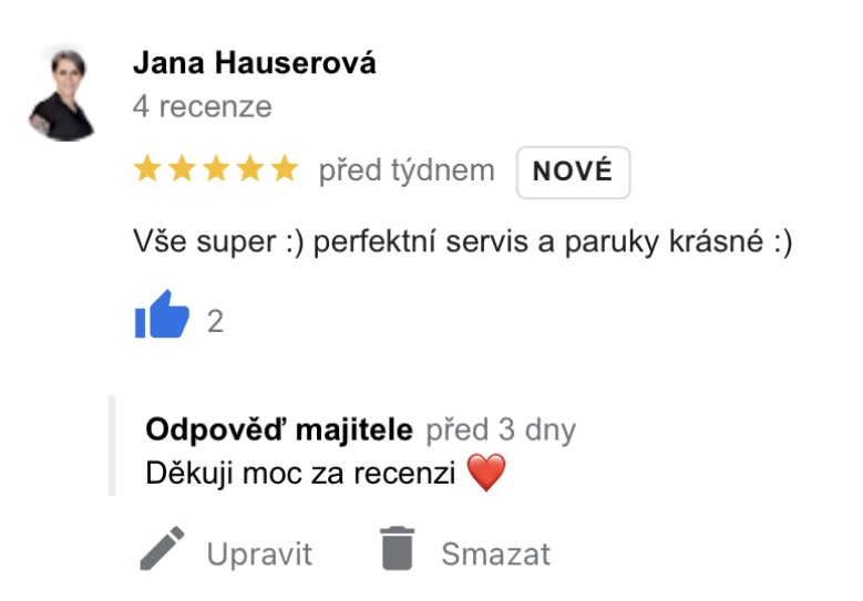 Recenze Paruky z druhé ruky