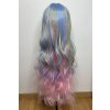 Duhová cosplay syntetická paruka.